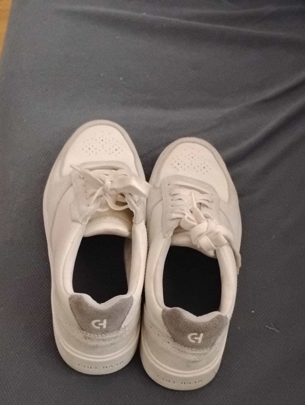 Cole Haan White and Gray Women’s Low-Top Sneakers